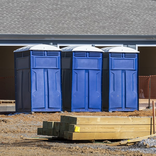 is there a specific order in which to place multiple portable restrooms in Glen Easton